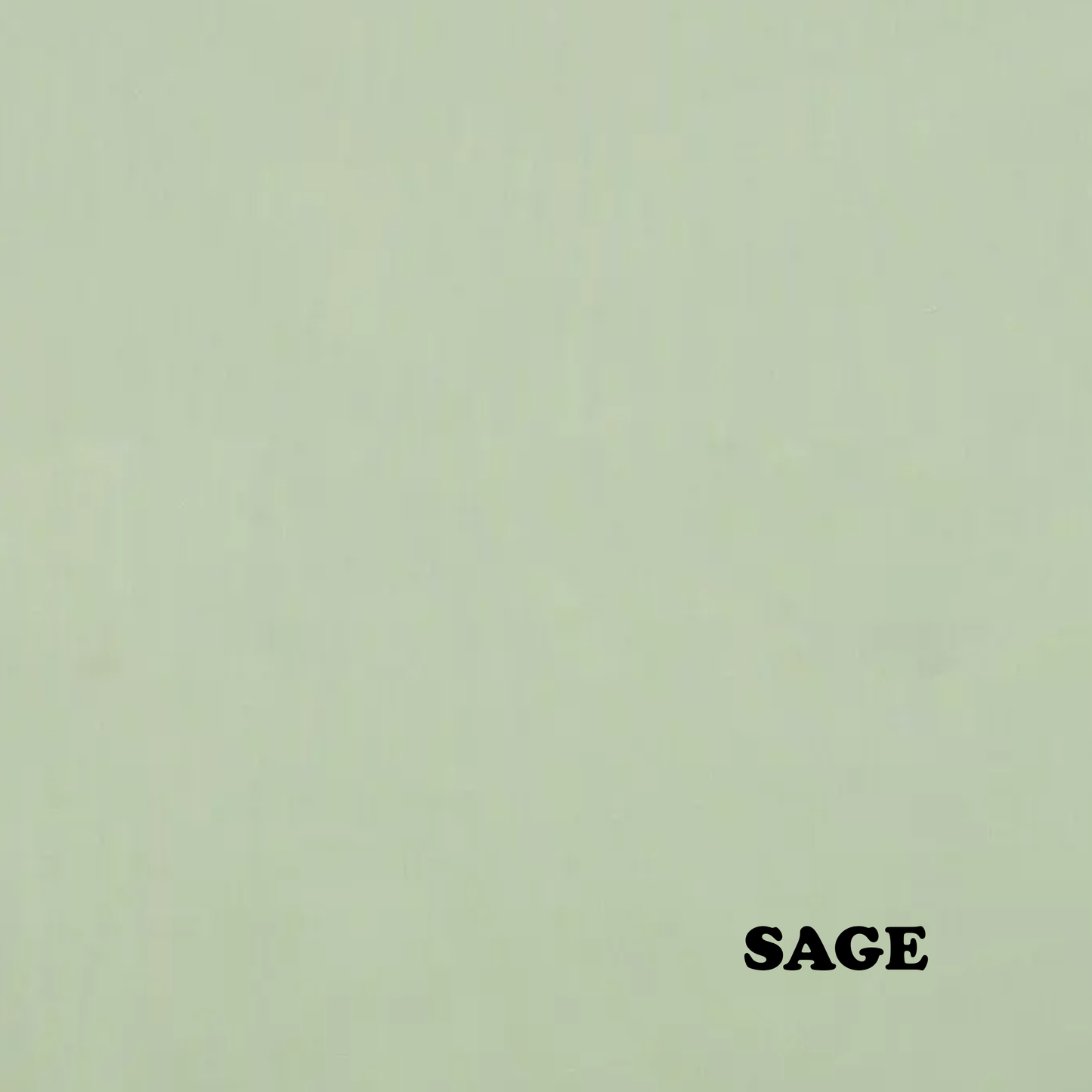 Solid light green color swatch with 'SAGE' text