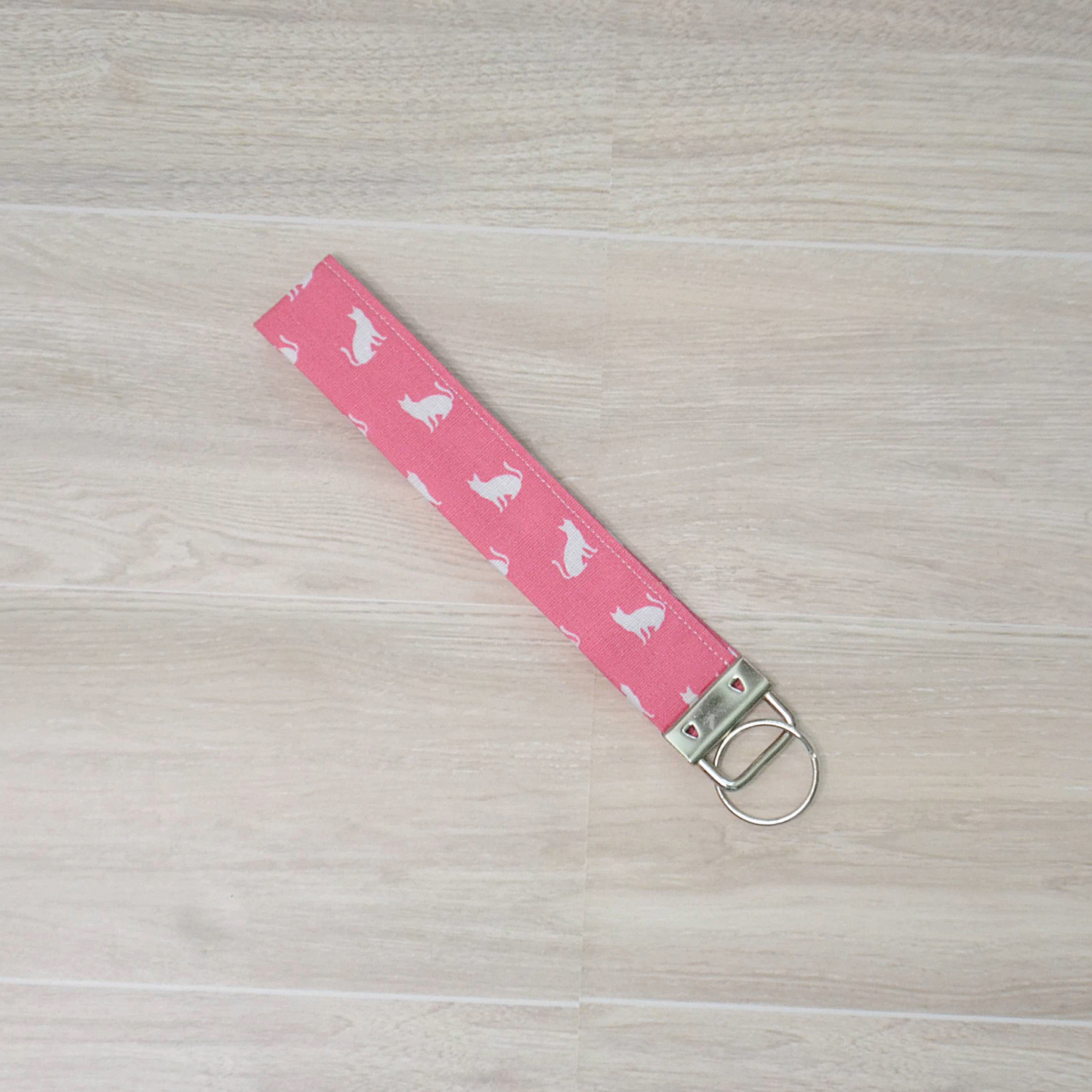 Keychain Wristlet- Pink Kitty