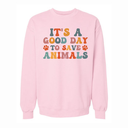 Good Day to Save Animals Crewneck