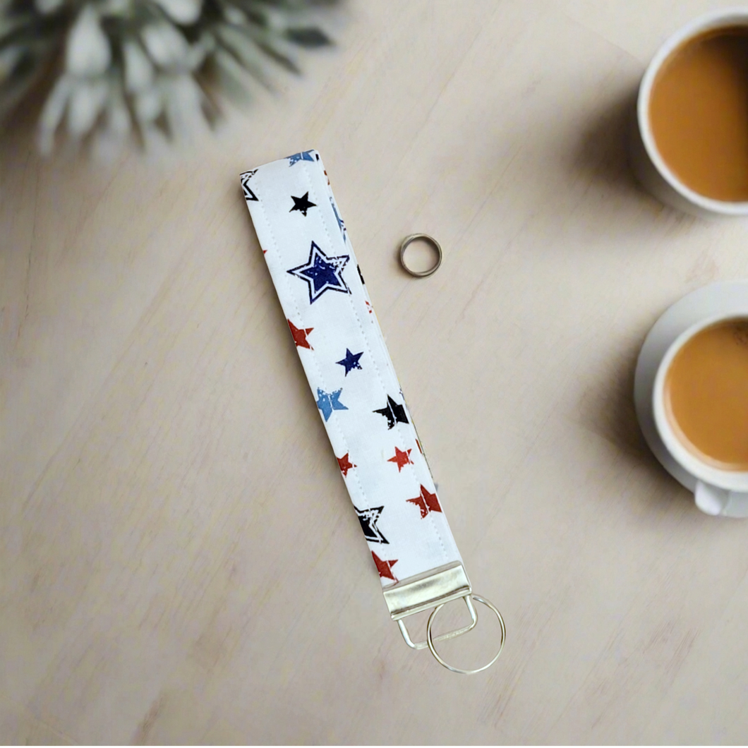 Keychain Wristlet- Stars