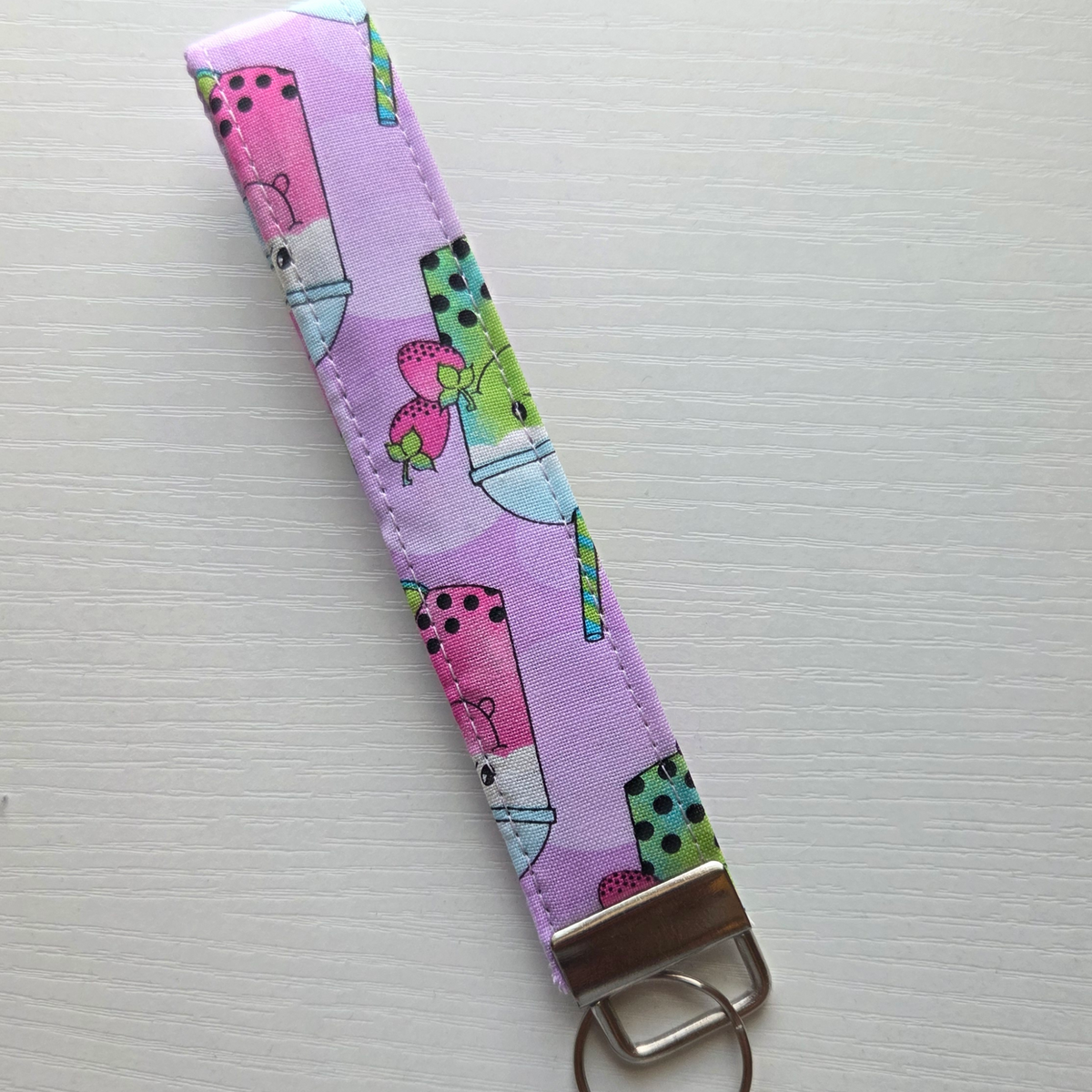 Keychain Wristlet- Boba