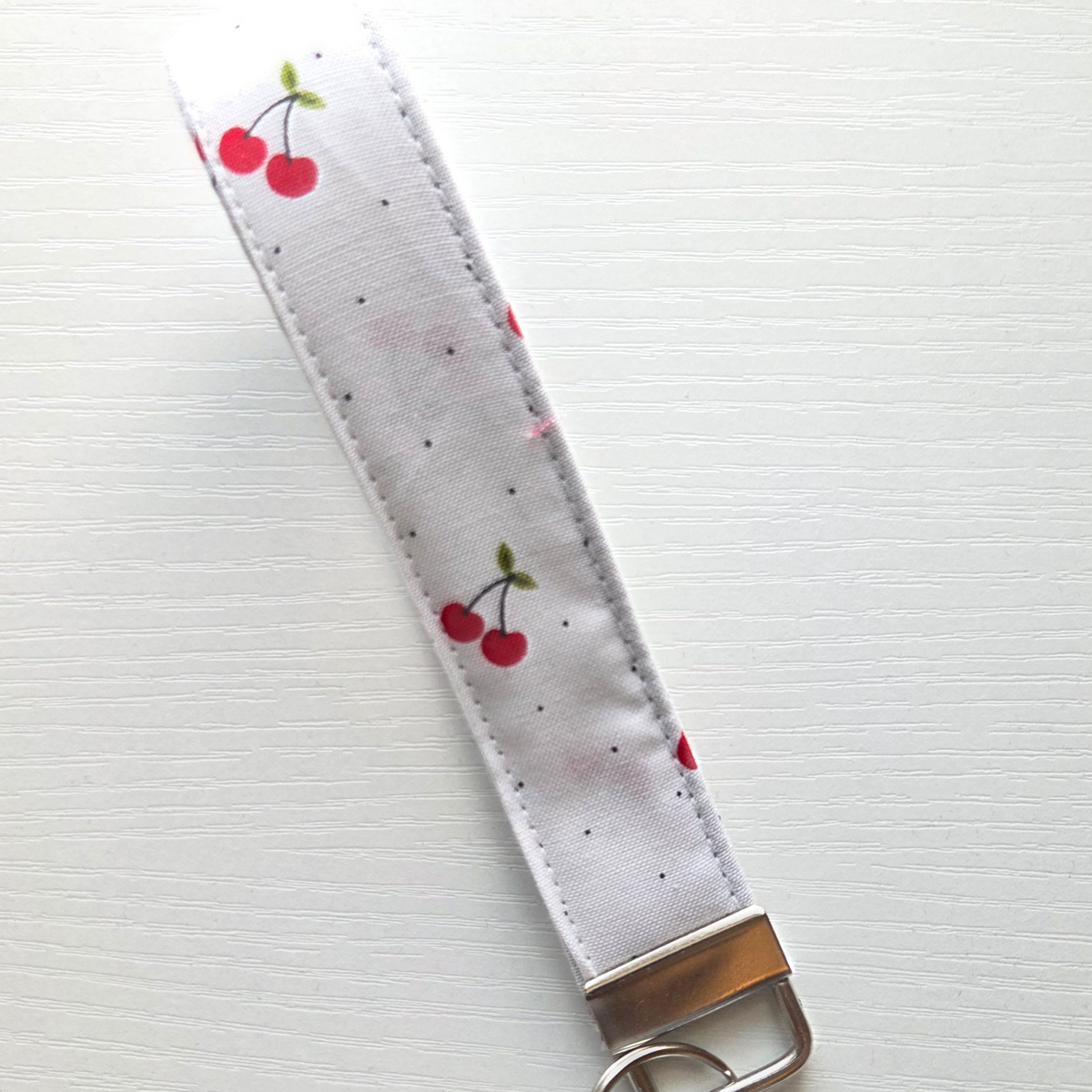 Keychain Wristlet- Cherry