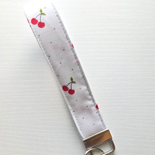 Keychain Wristlet- Cherry